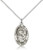 Sterling Silver Madonna of the Street Pendant, Lite Curb Chain, 7/8" x 1/2"
