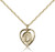 Gold Filled Ecce Homo Pendant, Gold Filled Lite Curb Chain, 5/8" x 1/2"