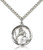 Sterling Silver Our Lady of Consolation Pendant, Stainless Silver Heavy Curb Chain, 1" x 3/4" Sterling Silver Our Lady of Consolation Pendant, Stainless Silver Heavy Curb Chain, 1" x 3/4"