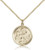 Gold Filled St. Joseph Pendant, Gold Filled Lite Curb Chain, 7/8" x 3/4"
