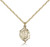 Gold Filled Miraculous Pendant, Gold Filled Lite Curb Chain, 5/8" x 3/8" Gold Filled Miraculous Pendant, Gold Filled Lite Curb Chain, 5/8" x 3/8"
