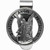 Guardian Angel Pewter Round Cut-Out Auto Visor Clip