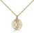 Gold Filled Our Lady of Guadalupe Pendant, Gold Filled Lite Curb Chain, 5/8" x 1/2"