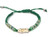 Green Saint Jude Bracelet with Gold Charm 459-20