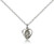 Sterling Silver St. Christopher Pendant, Lite Curb Chain, 3/8" x 1/4" Sterling Silver St. Christopher Pendant, Lite Curb Chain, 3/8" x 1/4"