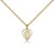 Gold Filled Infant Pendant, Gold Filled Lite Curb Chain, 3/8" x 1/4"