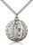 Sterling Silver Our Lady of Guadalupe Pendant, Stainless Silver Heavy Curb Chain, 1 1/4" x 1" Sterling Silver Our Lady of Guadalupe Pendant, Stainless Silver Heavy Curb Chain, 1 1/4" x 1"
