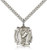 Sterling Silver St. Florian Pendant, Stainless Silver Heavy Curb Chain, 3/4" x 5/8" Sterling Silver St. Florian Pendant, Stainless Silver Heavy Curb Chain, 3/4" x 5/8"