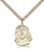 Gold Filled ECCE Homo Pendant, SG Heavy Curb Chain, 7/8" x 5/8"