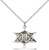 Sterling Silver I Am Star Pendant, Lite Curb Chain, 3/4" x 3/4"