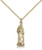 Gold Filled St. Anthony Pendant, Gold Filled Lite Curb Chain, 1" x 1/4"