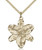 Gold Filled Chastity Pendant, Gold Filled Lite Curb Chain, 7/8" x 3/4"