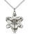 Sterling Silver Chastity Pendant, Lite Curb Chain, 7/8" x 3/4"