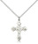 Sterling Silver Cross Pendant, Sterling Silver Lite Curb Chain, 7/8" x 5/8" Sterling Silver Cross Pendant, Sterling Silver Lite Curb Chain, 7/8" x 5/8"