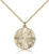 Gold Filled Christian Life Pendant, Gold Filled Lite Curb Chain, 3/4" x 3/4" Gold Filled Christian Life Pendant, Gold Filled Lite Curb Chain, 3/4" x 3/4"