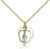 Two-Tone SS/GF Miraculous Pendant, sterling silver Lite Curb Chain, 5/8" x 1/2" Two-Tone SS/GF Miraculous Pendant, sterling silver Lite Curb Chain, 5/8" x 1/2"