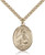 Gold Filled St. Albert the Great Pendant, Stainless Gold Heavy Curb Chain, Large Size Catholic Medal, 1" x 3/4" Gold Filled St. Albert the Great Pendant, Stainless Gold Heavy Curb Chain, Large Size Catholic Medal, 1" x 3/4"