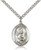 Sterling Silver St. John the Apostle Pendant, Stainless Silver Heavy Curb Chain, Large Size Catholic Medal, 1" x 3/4" Sterling Silver St. John the Apostle Pendant, Stainless Silver Heavy Curb Chain, Large Size Catholic Medal, 1" x 3/4"