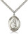 Sterling Silver St. Peter the Apostle Pendant, Stainless Silver Heavy Curb Chain, Large Size Catholic Medal, 1" x 3/4" Sterling Silver St. Peter the Apostle Pendant, Stainless Silver Heavy Curb Chain, Large Size Catholic Medal, 1" x 3/4"