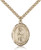 Gold Filled St. Juan Diego Pendant, Stainless Gold Heavy Curb Chain, Large Size Catholic Medal, 1" x 3/4" Gold Filled St. Juan Diego Pendant, Stainless Gold Heavy Curb Chain, Large Size Catholic Medal, 1" x 3/4"