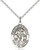 Angel De La Guardia - Medalla Grande de Plata Esterlina, 1" Forma Oval Angel De La Guardia - Medalla Grande de Plata Esterlina, 1" Forma Oval