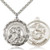 Sterling Silver St. Michael / Marines Pendant, Silver Heavy Curb Chain, 1 3/8" x 1 1/4" Sterling Silver St. Michael / Marines Pendant, Silver Heavy Curb Chain, 1 3/8" x 1 1/4"