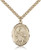 Gold Filled St. Sophia Pendant, Stainless Gold Heavy Curb Chain, Large Size Catholic Medal, 1" x 3/4" Gold Filled St. Sophia Pendant, Stainless Gold Heavy Curb Chain, Large Size Catholic Medal, 1" x 3/4"