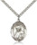 Sterling Silver St. John Neumann Pendant, Stainless Silver Heavy Curb Chain, Large Size Catholic Medal, 1" x 3/4" Sterling Silver St. John Neumann Pendant, Stainless Silver Heavy Curb Chain, Large Size Catholic Medal, 1" x 3/4"