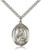 Sterling Silver St. Matilda Pendant, Stainless Silver Heavy Curb Chain, Large Size Catholic Medal, 1" x 3/4" Sterling Silver St. Matilda Pendant, Stainless Silver Heavy Curb Chain, Large Size Catholic Medal, 1" x 3/4"