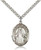 Sterling Silver Our Lady of Peace Pendant, Stainless Silver Heavy Curb Chain, Large Size Catholic Medal, 1" x 3/4" Sterling Silver Our Lady of Peace Pendant, Stainless Silver Heavy Curb Chain, Large Size Catholic Medal, 1" x 3/4"