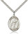 Sterling Silver St. Tarcisius Pendant, Stainless Silver Heavy Curb Chain, Large Size Catholic Medal, 1" x 3/4" Sterling Silver St. Tarcisius Pendant, Stainless Silver Heavy Curb Chain, Large Size Catholic Medal, 1" x 3/4"