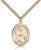 Gold Filled St. Julia Billiart Pendant, Stainless Gold Heavy Curb Chain, Large Size Catholic Medal, 1" x 3/4" Gold Filled St. Julia Billiart Pendant, Stainless Gold Heavy Curb Chain, Large Size Catholic Medal, 1" x 3/4"