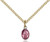 Two-Tone SS/GP Miraculous Pink Epoxy Pendant, Gold Filled Lite Curb Chain, 1/4" x 1/8" Two-Tone SS/GP Miraculous Pink Epoxy Pendant, Gold Filled Lite Curb Chain, 1/4" x 1/8"