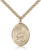 Gold Filled St. Perpetua Pendant, Stainless Gold Heavy Curb Chain, Large Size Catholic Medal, 1" x 3/4" Gold Filled St. Perpetua Pendant, Stainless Gold Heavy Curb Chain, Large Size Catholic Medal, 1" x 3/4"