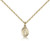 Gold Filled Miraculous Pendant, Gold Filled Lite Curb Chain, 3/8" x 1/4"