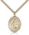 Gold Filled Blessed Karolina Kozkowna Pendant, Stainless Gold Heavy Curb Chain, Large Size Catholic Medal, 1" x 3/4" Gold Filled Blessed Karolina Kozkowna Pendant, Stainless Gold Heavy Curb Chain, Large Size Catholic Medal, 1" x 3/4"