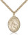 Gold Filled St. Margaret of Cortona Pendant, Stainless Gold Heavy Curb Chain, Large Size Catholic Medal, 1" x 3/4" Gold Filled St. Margaret of Cortona Pendant, Stainless Gold Heavy Curb Chain, Large Size Catholic Medal, 1" x 3/4"