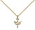 Gold Filled Holy Spirit Pendant, Gold Filled Lite Curb Chain, 1/2" x 3/8"
