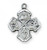 1.1cm 4-Way Sterling Silver Medal L28