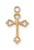 18KT Gold over Sterling Silver Cross J8003