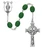 Sterling Silver 6X8MM Oval Shamrock Rosary