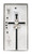 First Communion Black Enameled Cross with Rosary Set CBS2