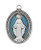 Sterling Silver Blue Enamel Miraculous Medal L756