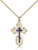 Gold Filled St. Olga Pendant, Gold Filled Lite Curb Chain, 1 1/8" x 5/8"