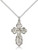 Sterling Silver St. Olga Pendant, Lite Curb Chain, 1 1/8" x 5/8"