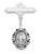 Sterling Silver Miraculous Medal Baby Pin 430L