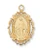 18KT Gold Over Silver Miraculous with 18-inch Chain