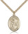 Gold Filled St. Christopher/Golf Pendant, SG Heavy Curb Chain, Large Size Catholic Medal, 1" x 3/4" Gold Filled St. Christopher/Golf Pendant, SG Heavy Curb Chain, Large Size Catholic Medal, 1" x 3/4"