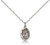 Sterling Silver Small St. Anthony Pendant, Lite Curb Chain, 1/2" x 1/4" Sterling Silver Small St. Anthony Pendant, Lite Curb Chain, 1/2" x 1/4"