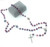 Saint Rosary with Pink and Purple Glass Beads GC647